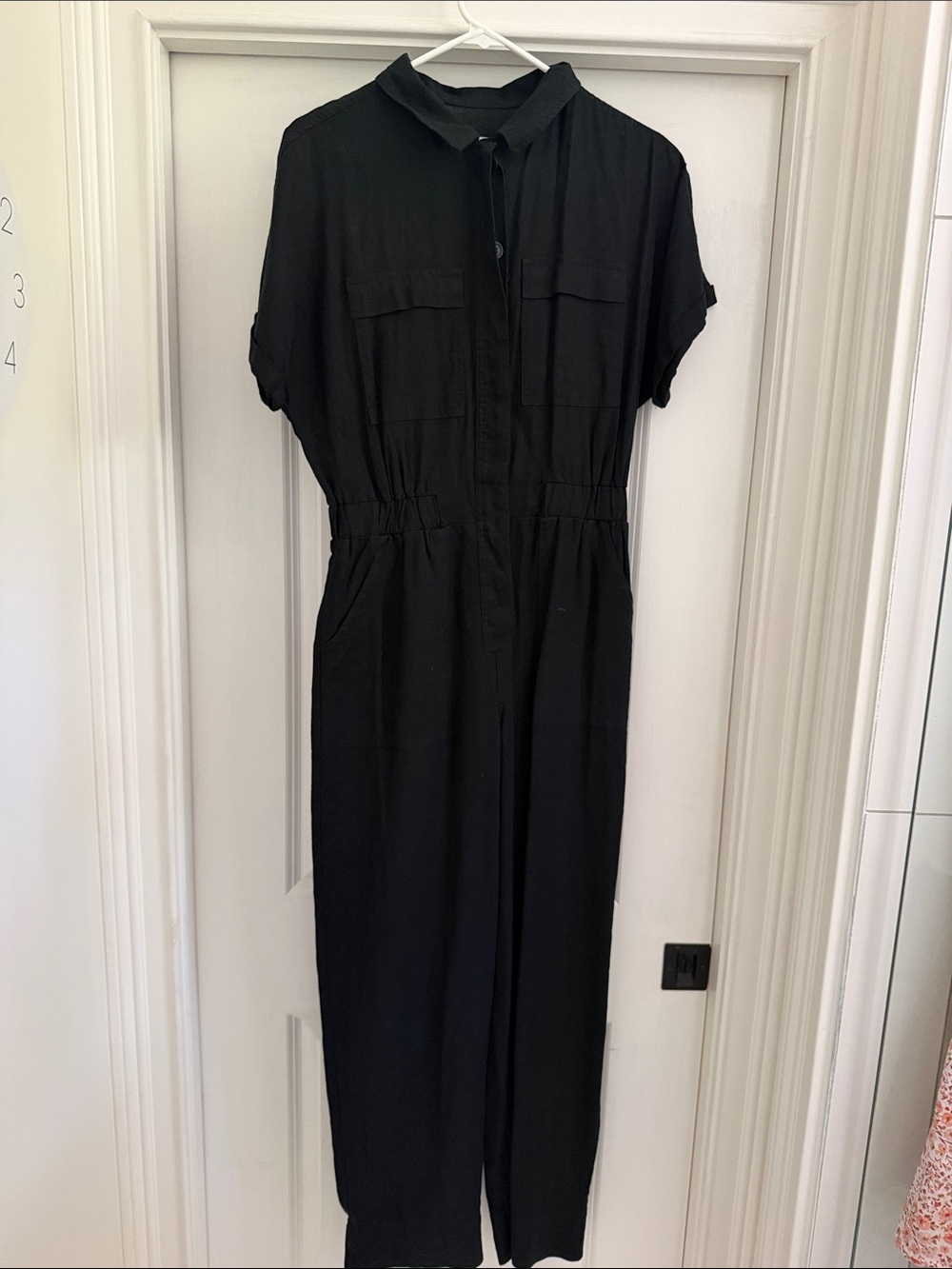 Universal Thread Black Long-Sleeve Utility Jumpsuit